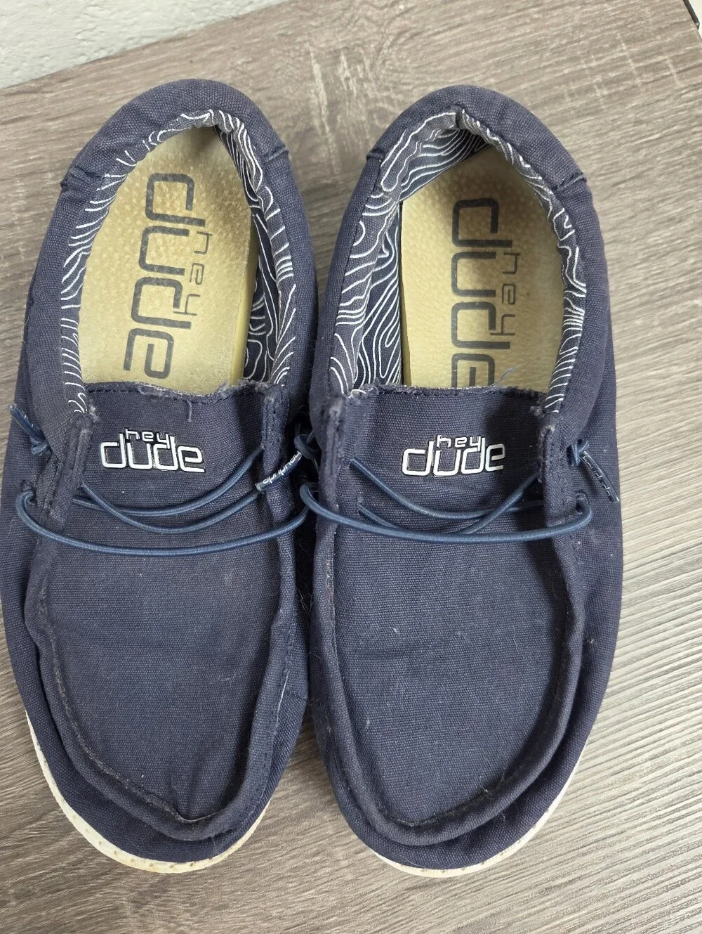 Hey Dude Kids Navy Slip-On Canvas Shoes